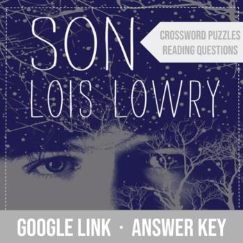 Son by Lois Lowry · Reading Questions   Crossword Puzzles Bundle