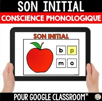 Preview of Son initial ressource numérique pour Google Classroom™- French Distance Learning