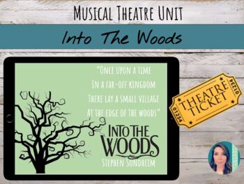 Preview of Sondheim's "Into the Woods" Musical Lesson, Worksheets, & Listening Activities