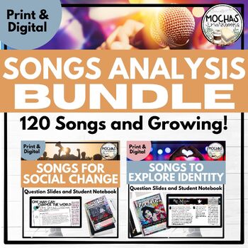Preview of Song Analysis Bundle - Identity and Social Change