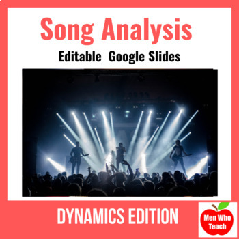 Preview of Song Analysis Editable Google Slides