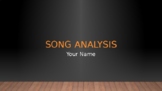 Song Analysis (Literary Devices)