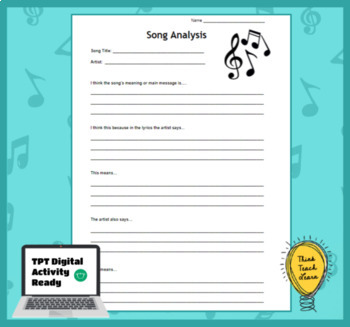 song analysis research paper