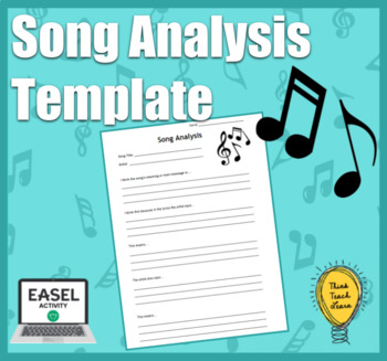 Preview of Song Analysis Template