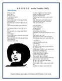 Song Analysis Worksheet: Respect by Aretha Franklin