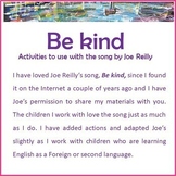 Song - Be kind - teaching notes and materials