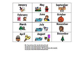 months of the year symbols