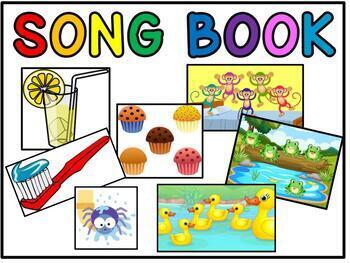 Preview of Song Book (Cards) with over 65 Songs for PreK/Preschool/Kindergarten