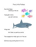Song Chart & Minis: Five Little Fishies