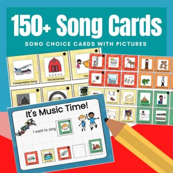 Preview of Song Choice Cards for Preschool Special Education Autism Circle Time
