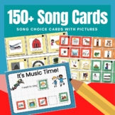 Song Choice Cards for Preschool Special Education Autism C
