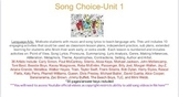 Song Choice- Unit 1 (Lessons 1-10) **NEW**