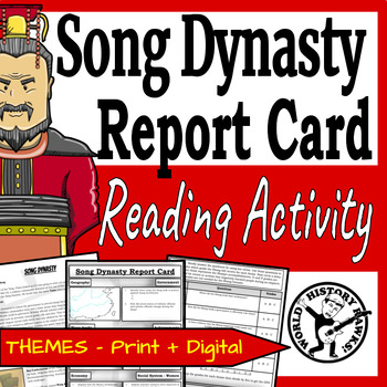 Preview of Song Dynasty Medieval China Report Card - Reading Passages & Comprehension