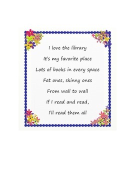 Preview of Song- I Love the Library