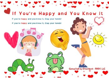 Preview of Song: If You're Happy and You Know It Clap You're Hands - Fun Reading Lesson!