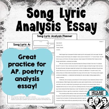 lyric analysis essay