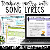Song Lyric Analysis Stations - Teaching Poetry through Music