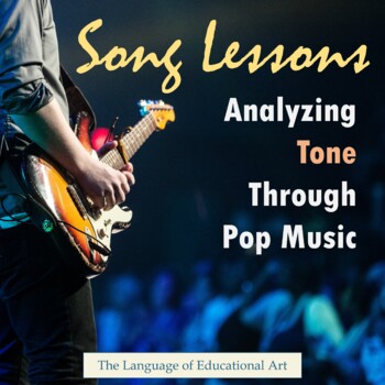 Preview of Song Lyric Lessons for Tone — FIVE Bell Ringers — Analysis, Create Your Own