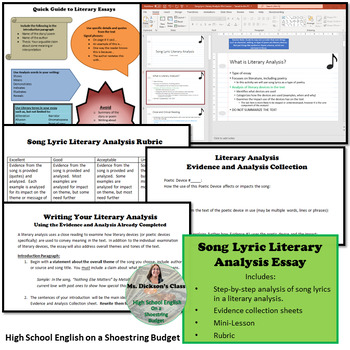 Literary Analysis Essay Examples