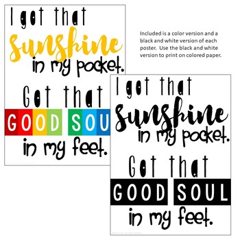 Song Posters - Positive and Encouraging |
