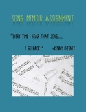 Song Memoir Writing Assignment