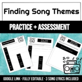 Song Theme Practice + Assessment · Google Link · Fully Editable