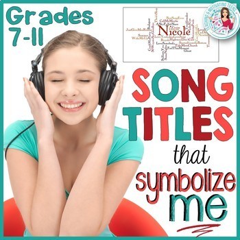 Preview of Song Titles | Main Idea and Symbolism | Language Arts Worksheets