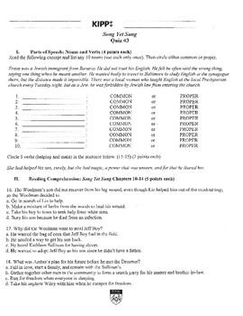 Preview of Song Yet Sung, Quiz3