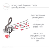 Song and Rhyme Cards  |  Growing Bundle