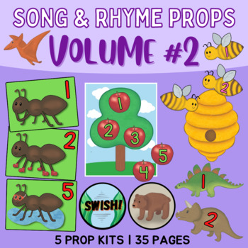 Preview of Song and Rhyme Visual Props: Volume 2