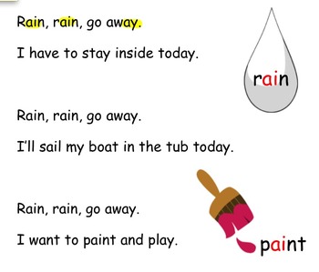 Preview of Song for Phonics Teaching of 'ai' and 'ay'
