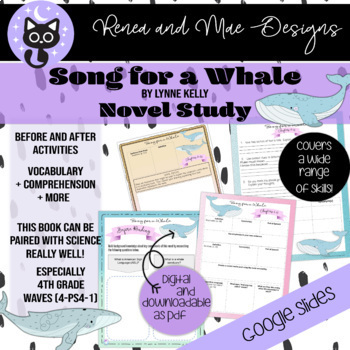 Preview of Song for a Whale By Lynne Kelly Book Companion / Read-A-Loud / Novel Study
