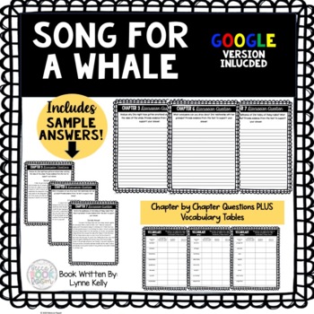 Preview of Song for a Whale - Comprehension & Discussion Questions