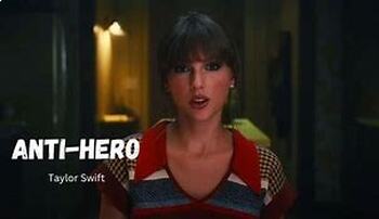 Preview of Song lyrics/poetry/figurative language/theme: Anti-Hero by Taylor Swift