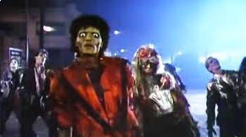 Preview of Song lyrics/poetry/figurative language/theme: THRILLER by Michael Jackson