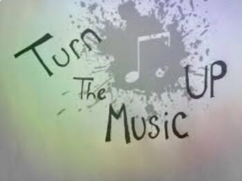 Preview of Song lyrics/poetry/figurative language/theme: Turn the Music Up by NF