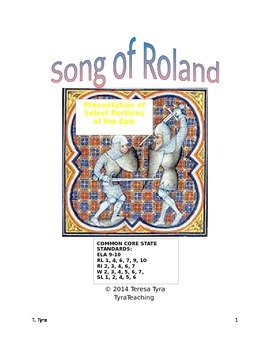 Preview of Song of Roland: Presentation of Select Portions of the Epic
