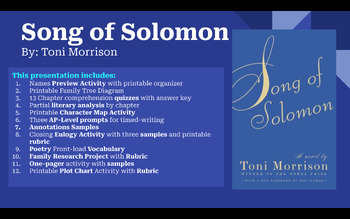 Preview of Song of Solomon by Toni Morrison