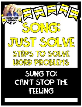 Preview of Song to Learn Word Problem Steps