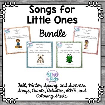 Preview of Songs & Activities for Little Ones Bundle