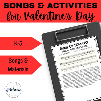 Preview of Valentine's Day Music: Songs and Activities for February