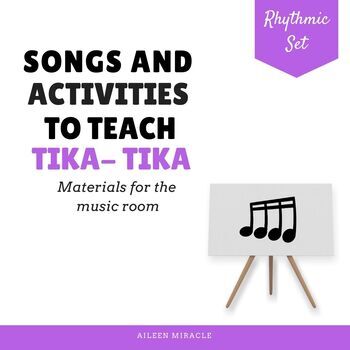 Preview of Songs and Activities to Teach Tika-Tika/ Tiri-Tiri {Sixteenth notes}