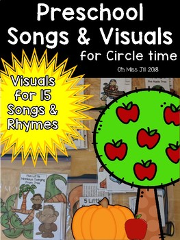 Preview of Songs and Rhymes for Preschool and Kindergarten – Visuals