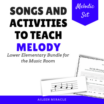 Preview of Songs and activities to teach melody/ solfa (grade 1-2 bundle)
