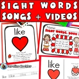 Sight Word Books Song Practice Worksheets Picture Sight Wo