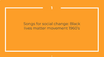 Preview of Songs for Social Change Activity and reflection