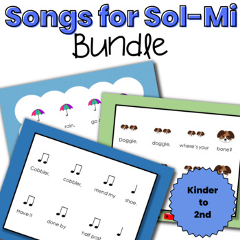 Preview of Songs for Sol Mi - Steady Beat, Rhythm and Solfege Music Charts