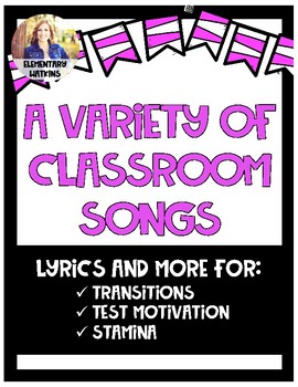 Preview of Songs for the Classroom