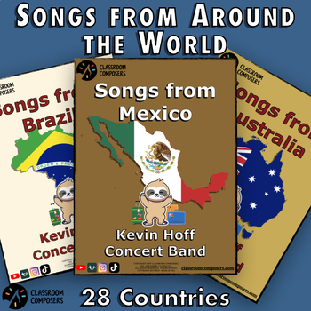 Preview of Songs from Around the World Bundle | 28 Countries | Concert Band