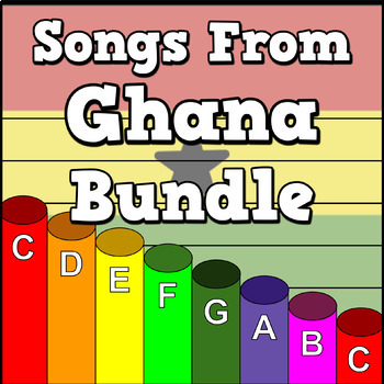 Preview of Songs from Ghana - Boomwhacker Play Along Video and Sheet Music Bundle